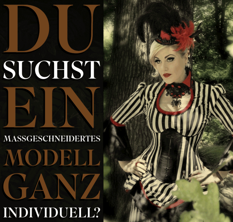 Individuelle Maßanfertigung für Gothic-, viktorianische & historische Kleidung. Entwurf, Stoffwahl & Umsetzung nach deinen Wünschen.